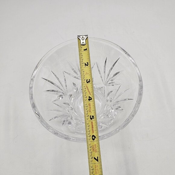 Marquis by Waterford Crystal Cut Glass Leaf Bowl Vase Centerpiece Decor 3.75 in - Picture 9 of 11
